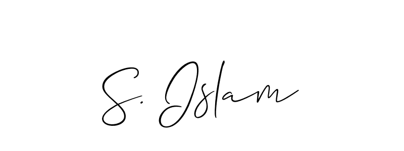 Make a beautiful signature design for name S. Islam. Use this online signature maker to create a handwritten signature for free. S. Islam signature style 2 images and pictures png