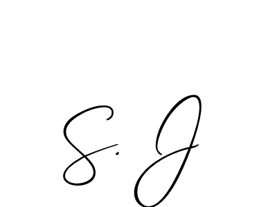 S. J stylish signature style. Best Handwritten Sign (Allison_Script) for my name. Handwritten Signature Collection Ideas for my name S. J. S. J signature style 2 images and pictures png