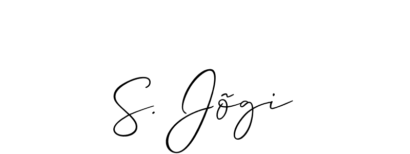 S. Jõgi stylish signature style. Best Handwritten Sign (Allison_Script) for my name. Handwritten Signature Collection Ideas for my name S. Jõgi. S. Jõgi signature style 2 images and pictures png