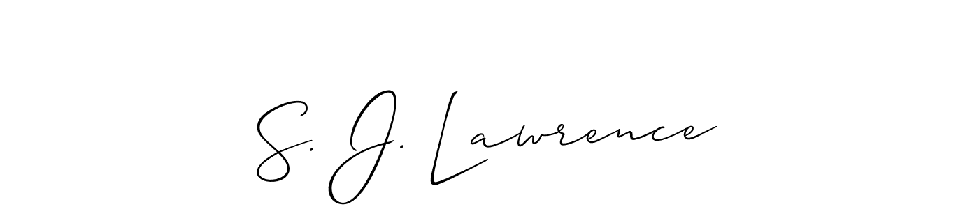 Best and Professional Signature Style for S. J. Lawrence. Allison_Script Best Signature Style Collection. S. J. Lawrence signature style 2 images and pictures png