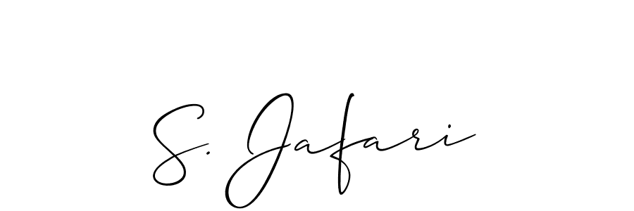 How to Draw S. Jafari signature style? Allison_Script is a latest design signature styles for name S. Jafari. S. Jafari signature style 2 images and pictures png