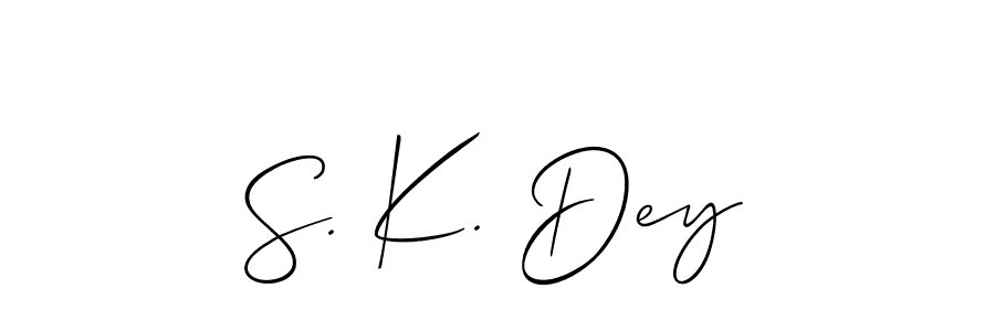 Once you've used our free online signature maker to create your best signature Allison_Script style, it's time to enjoy all of the benefits that S. K. Dey name signing documents. S. K. Dey signature style 2 images and pictures png