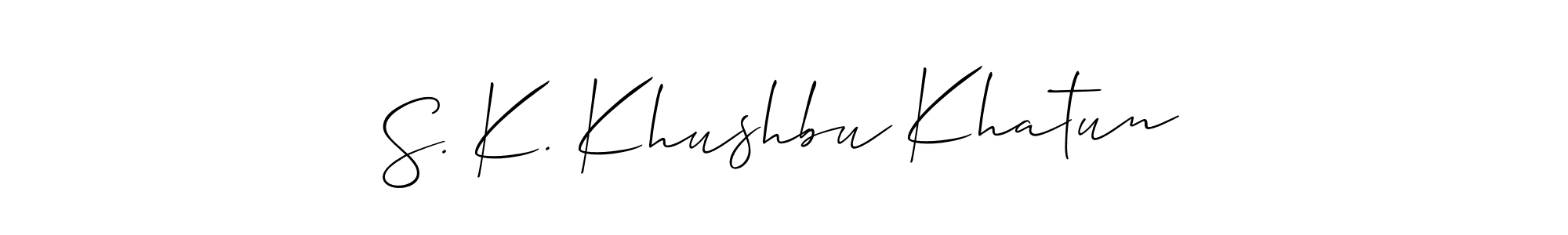 You can use this online signature creator to create a handwritten signature for the name S. K. Khushbu Khatun. This is the best online autograph maker. S. K. Khushbu Khatun signature style 2 images and pictures png