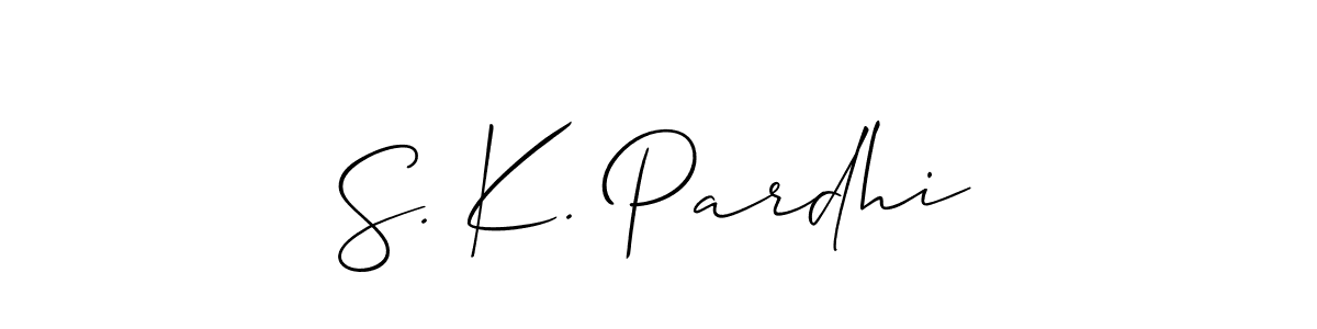 Also we have S. K. Pardhi name is the best signature style. Create professional handwritten signature collection using Allison_Script autograph style. S. K. Pardhi signature style 2 images and pictures png