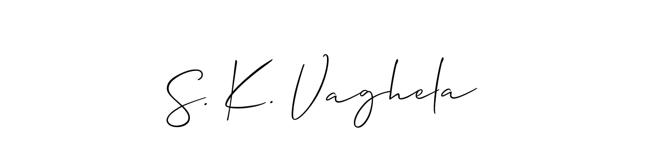Similarly Allison_Script is the best handwritten signature design. Signature creator online .You can use it as an online autograph creator for name S. K. Vaghela. S. K. Vaghela signature style 2 images and pictures png