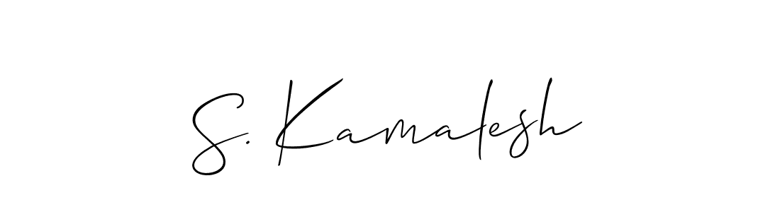 Best and Professional Signature Style for S. Kamalesh. Allison_Script Best Signature Style Collection. S. Kamalesh signature style 2 images and pictures png