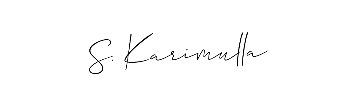 Check out images of Autograph of S. Karimulla name. Actor S. Karimulla Signature Style. Allison_Script is a professional sign style online. S. Karimulla signature style 2 images and pictures png