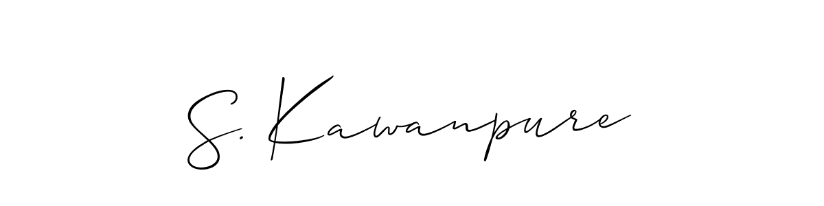 Check out images of Autograph of S. Kawanpure name. Actor S. Kawanpure Signature Style. Allison_Script is a professional sign style online. S. Kawanpure signature style 2 images and pictures png