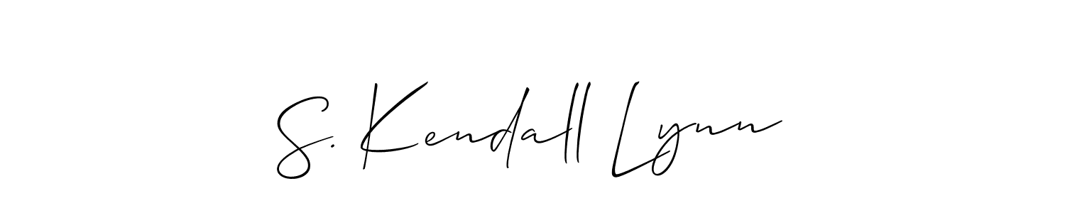 Use a signature maker to create a handwritten signature online. With this signature software, you can design (Allison_Script) your own signature for name S. Kendall Lynn. S. Kendall Lynn signature style 2 images and pictures png