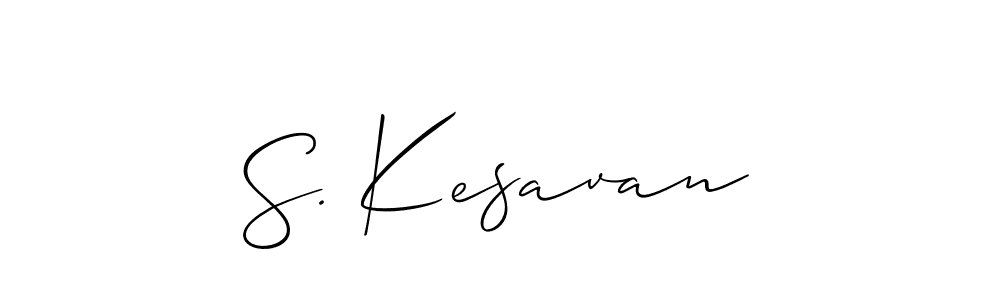 if you are searching for the best signature style for your name S. Kesavan. so please give up your signature search. here we have designed multiple signature styles  using Allison_Script. S. Kesavan signature style 2 images and pictures png