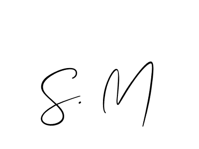 It looks lik you need a new signature style for name S. M. Design unique handwritten (Allison_Script) signature with our free signature maker in just a few clicks. S. M signature style 2 images and pictures png