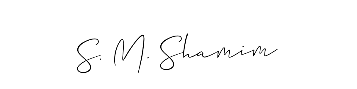 Make a beautiful signature design for name S. M. Shamim. Use this online signature maker to create a handwritten signature for free. S. M. Shamim signature style 2 images and pictures png