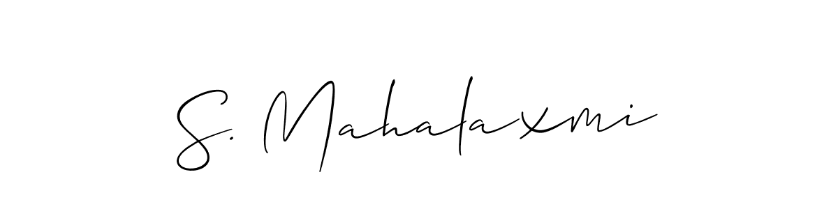 This is the best signature style for the S. Mahalaxmi name. Also you like these signature font (Allison_Script). Mix name signature. S. Mahalaxmi signature style 2 images and pictures png