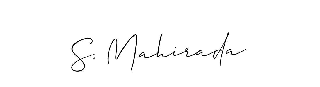 You can use this online signature creator to create a handwritten signature for the name S. Mahirada. This is the best online autograph maker. S. Mahirada signature style 2 images and pictures png