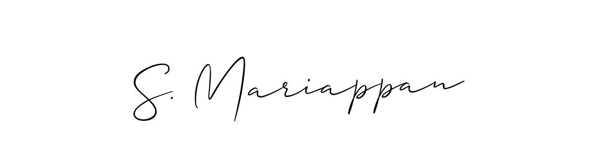 This is the best signature style for the S. Mariappan name. Also you like these signature font (Allison_Script). Mix name signature. S. Mariappan signature style 2 images and pictures png
