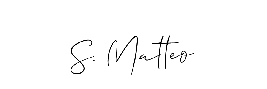 Similarly Allison_Script is the best handwritten signature design. Signature creator online .You can use it as an online autograph creator for name S. Matteo. S. Matteo signature style 2 images and pictures png