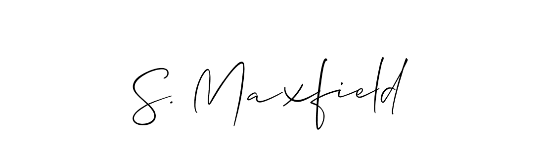 Allison_Script is a professional signature style that is perfect for those who want to add a touch of class to their signature. It is also a great choice for those who want to make their signature more unique. Get S. Maxfield name to fancy signature for free. S. Maxfield signature style 2 images and pictures png