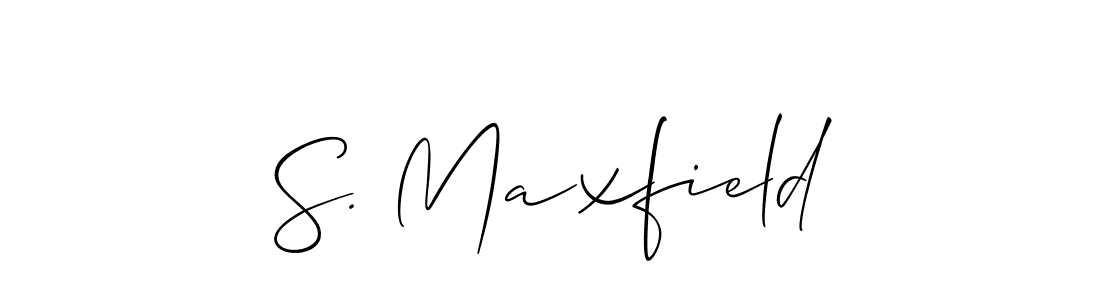 How to make S. Maxfield signature? Allison_Script is a professional autograph style. Create handwritten signature for S. Maxfield name. S. Maxfield signature style 2 images and pictures png