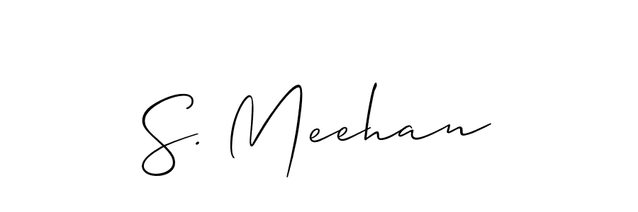 Best and Professional Signature Style for S. Meehan. Allison_Script Best Signature Style Collection. S. Meehan signature style 2 images and pictures png