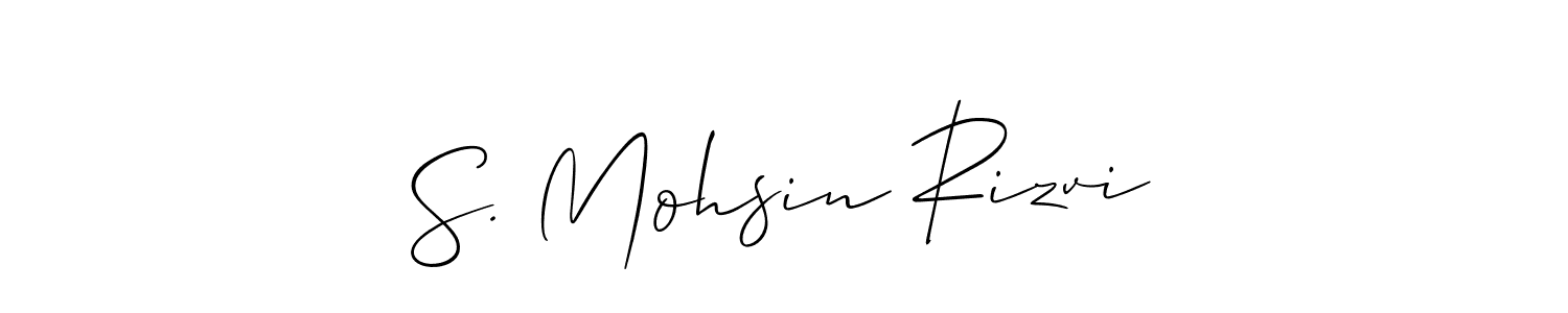 Similarly Allison_Script is the best handwritten signature design. Signature creator online .You can use it as an online autograph creator for name S. Mohsin Rizvi. S. Mohsin Rizvi signature style 2 images and pictures png