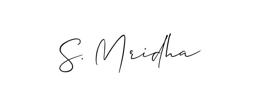 if you are searching for the best signature style for your name S. Mridha. so please give up your signature search. here we have designed multiple signature styles  using Allison_Script. S. Mridha signature style 2 images and pictures png