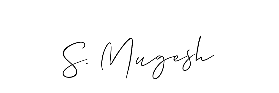 if you are searching for the best signature style for your name S. Mugesh. so please give up your signature search. here we have designed multiple signature styles  using Allison_Script. S. Mugesh signature style 2 images and pictures png
