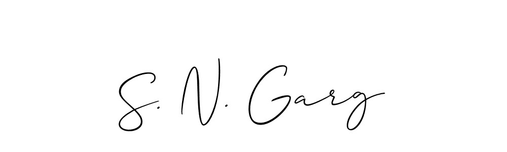 Best and Professional Signature Style for S. N. Garg. Allison_Script Best Signature Style Collection. S. N. Garg signature style 2 images and pictures png