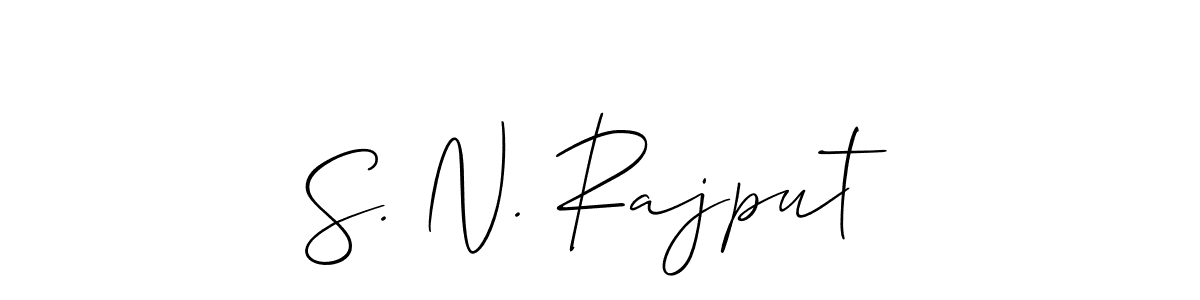 It looks lik you need a new signature style for name S. N. Rajput. Design unique handwritten (Allison_Script) signature with our free signature maker in just a few clicks. S. N. Rajput signature style 2 images and pictures png