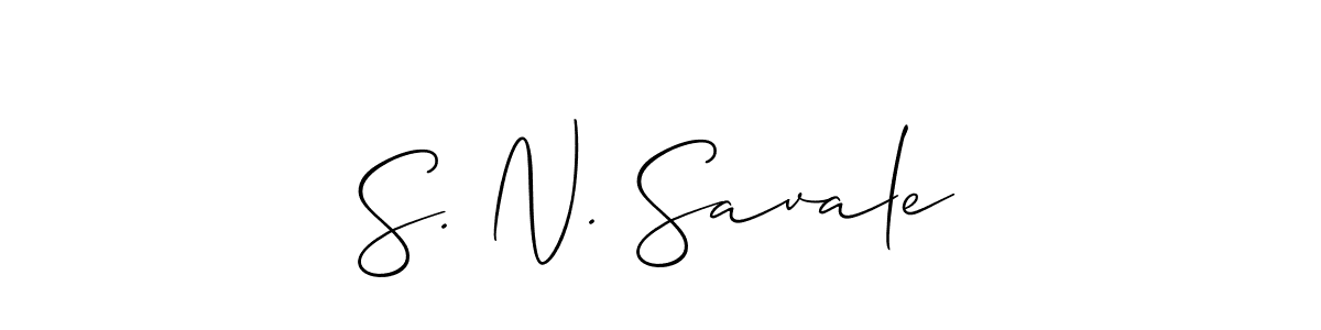 This is the best signature style for the S. N. Savale name. Also you like these signature font (Allison_Script). Mix name signature. S. N. Savale signature style 2 images and pictures png