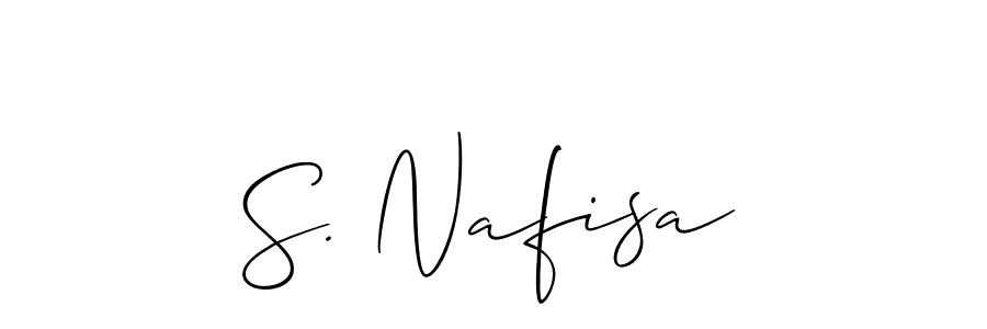 How to Draw S. Nafisa signature style? Allison_Script is a latest design signature styles for name S. Nafisa. S. Nafisa signature style 2 images and pictures png