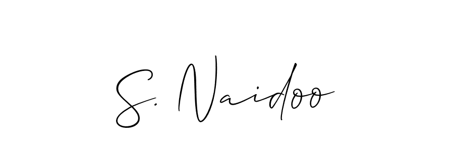 How to Draw S. Naidoo signature style? Allison_Script is a latest design signature styles for name S. Naidoo. S. Naidoo signature style 2 images and pictures png