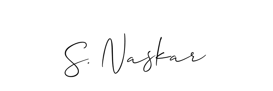 Make a beautiful signature design for name S. Naskar. Use this online signature maker to create a handwritten signature for free. S. Naskar signature style 2 images and pictures png