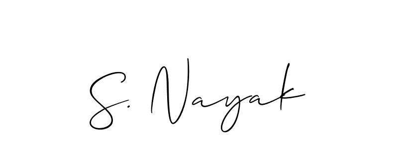 Make a beautiful signature design for name S. Nayak. Use this online signature maker to create a handwritten signature for free. S. Nayak signature style 2 images and pictures png