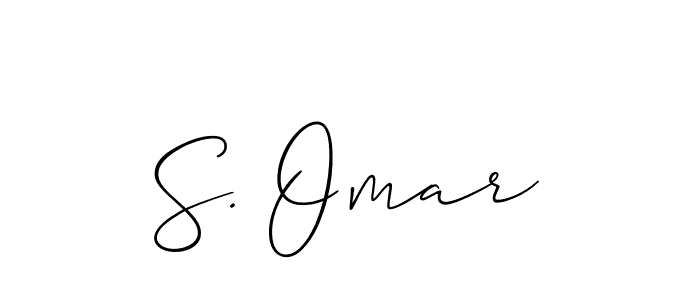 Also You can easily find your signature by using the search form. We will create S. Omar name handwritten signature images for you free of cost using Allison_Script sign style. S. Omar signature style 2 images and pictures png