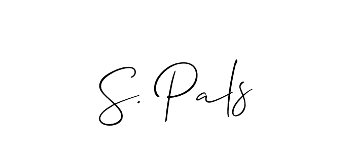 Also we have S. Pals name is the best signature style. Create professional handwritten signature collection using Allison_Script autograph style. S. Pals signature style 2 images and pictures png