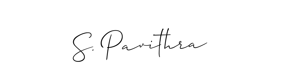 Design your own signature with our free online signature maker. With this signature software, you can create a handwritten (Allison_Script) signature for name S. Pavithra. S. Pavithra signature style 2 images and pictures png