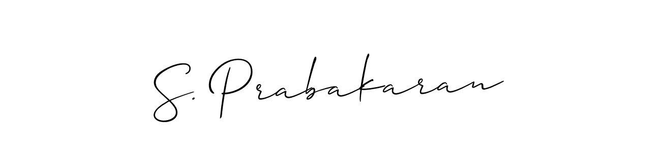 This is the best signature style for the S. Prabakaran name. Also you like these signature font (Allison_Script). Mix name signature. S. Prabakaran signature style 2 images and pictures png