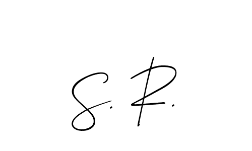 Use a signature maker to create a handwritten signature online. With this signature software, you can design (Allison_Script) your own signature for name S. R.. S. R. signature style 2 images and pictures png