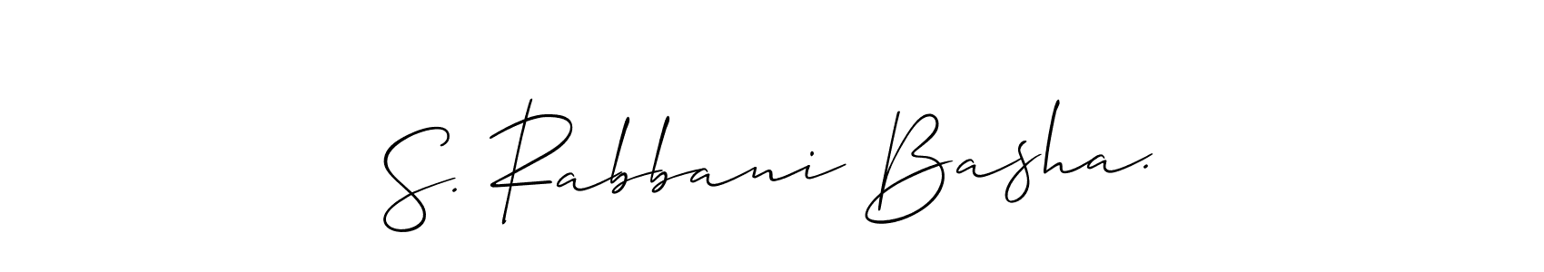 S. Rabbani Basha. stylish signature style. Best Handwritten Sign (Allison_Script) for my name. Handwritten Signature Collection Ideas for my name S. Rabbani Basha.. S. Rabbani Basha. signature style 2 images and pictures png