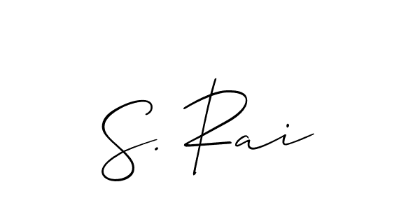 if you are searching for the best signature style for your name S. Rai. so please give up your signature search. here we have designed multiple signature styles  using Allison_Script. S. Rai signature style 2 images and pictures png