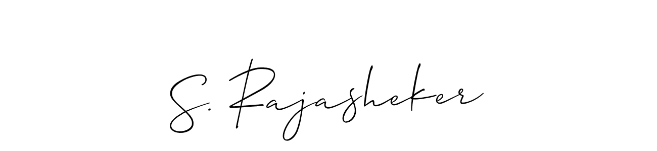 How to Draw S. Rajasheker signature style? Allison_Script is a latest design signature styles for name S. Rajasheker. S. Rajasheker signature style 2 images and pictures png