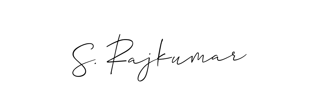 if you are searching for the best signature style for your name S. Rajkumar. so please give up your signature search. here we have designed multiple signature styles  using Allison_Script. S. Rajkumar signature style 2 images and pictures png