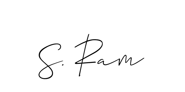 Best and Professional Signature Style for S. Ram. Allison_Script Best Signature Style Collection. S. Ram signature style 2 images and pictures png