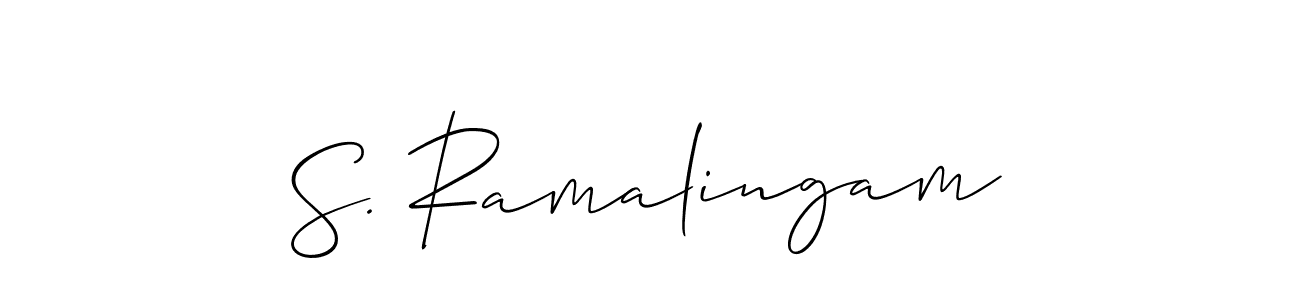 Best and Professional Signature Style for S. Ramalingam. Allison_Script Best Signature Style Collection. S. Ramalingam signature style 2 images and pictures png