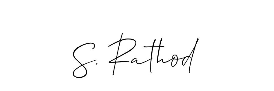 if you are searching for the best signature style for your name S. Rathod. so please give up your signature search. here we have designed multiple signature styles  using Allison_Script. S. Rathod signature style 2 images and pictures png