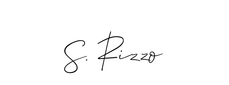 This is the best signature style for the S. Rizzo name. Also you like these signature font (Allison_Script). Mix name signature. S. Rizzo signature style 2 images and pictures png