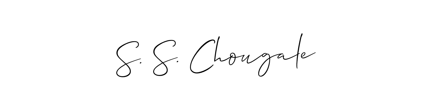 Make a short S. S. Chougale signature style. Manage your documents anywhere anytime using Allison_Script. Create and add eSignatures, submit forms, share and send files easily. S. S. Chougale signature style 2 images and pictures png