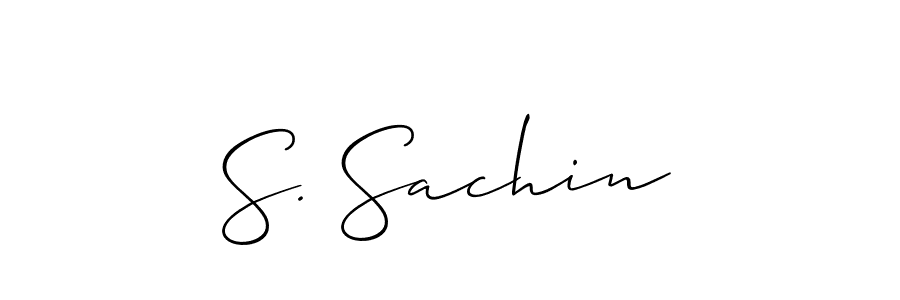 Also we have S. Sachin name is the best signature style. Create professional handwritten signature collection using Allison_Script autograph style. S. Sachin signature style 2 images and pictures png