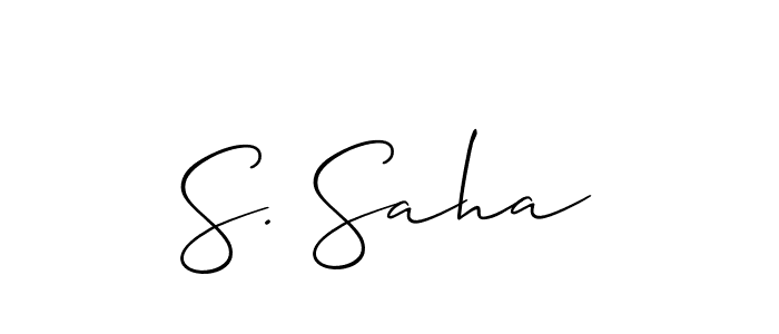Make a beautiful signature design for name S. Saha. Use this online signature maker to create a handwritten signature for free. S. Saha signature style 2 images and pictures png