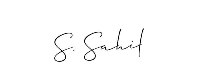 You can use this online signature creator to create a handwritten signature for the name S. Sahil. This is the best online autograph maker. S. Sahil signature style 2 images and pictures png